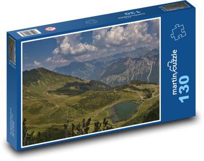 Alpy, příroda - Puzzle 130 dílků, rozměr 28,7x20 cm