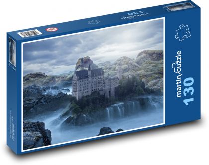 Fantasie, Schloss Neuschwanstein - Puzzle - 130 Teile