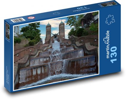 Stadtbrunnen Stuttgart, Deutschland - Puzzle - 130 Teile