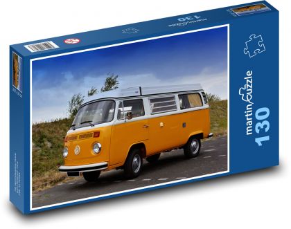 Autobus retro - Puzzle 130 elementów, rozmiar 28,7x20 cm