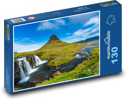 Island - příroda - Puzzle 130 dílků, rozměr 28,7x20 cm