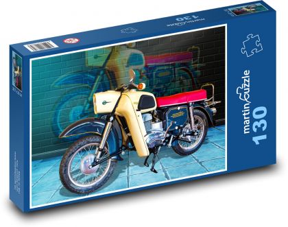 Motocykl - MZ - Puzzle 130 dielikov, rozmer 28,7x20 cm 