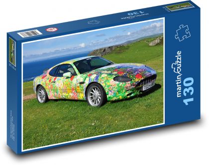 Auto - Aston Martin - Puzzle 130 dílků, rozměr 28,7x20 cm