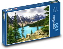 Švajčiarsko - horské jazero Puzzle 130 dielikov - 28,7 x 20 cm 