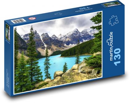 Švajčiarsko - horské jazero - Puzzle 130 dielikov, rozmer 28,7x20 cm 