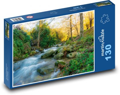 Potok, rieka, príroda - Puzzle 130 dielikov, rozmer 28,7x20 cm 