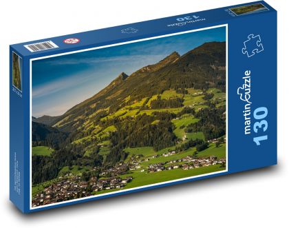 Horské lúky v Alpách - Puzzle 130 dielikov, rozmer 28,7x20 cm 