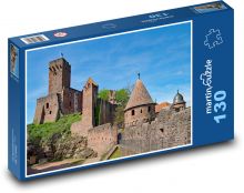 Středověk, hrad Puzzle 130 dílků - 28,7 x 20 cm