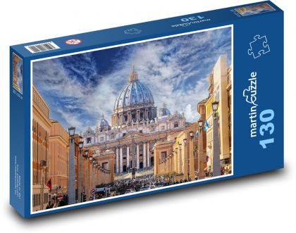 Rome, St. Peter´s Basilica - Puzzle 130 pieces, size 28.7x20 cm 