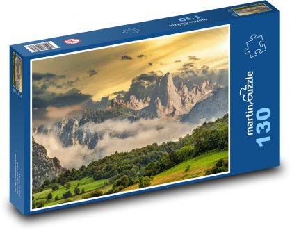 Příroda, hory, les - Puzzle 130 dílků, rozměr 28,7x20 cm