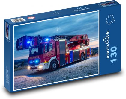Firefighters, Mercedes - Puzzle 130 pieces, size 28.7x20 cm 