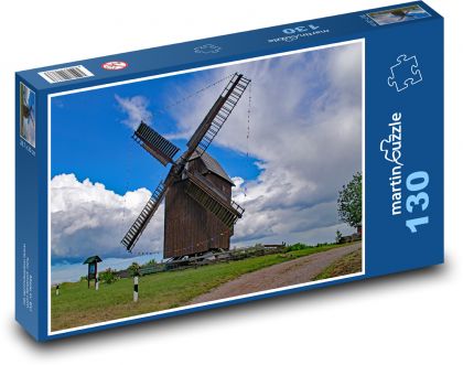 veterný mlyn - Puzzle 130 dielikov, rozmer 28,7x20 cm 