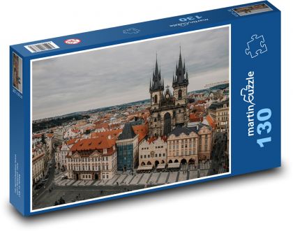 Praha - Staroměstské náměstí - Puzzle 130 dílků, rozměr 28,7x20 cm