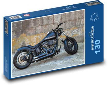 Motocykl - Harley Davidson - Puzzle 130 dílků, rozměr 28,7x20 cm