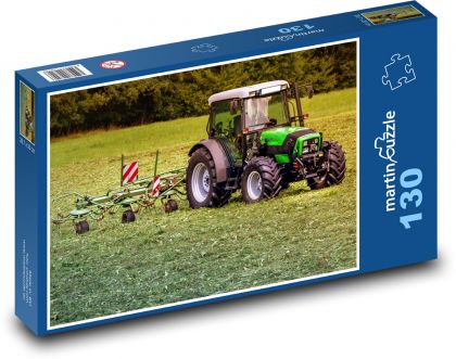 Tractor, mower - Puzzle 130 pieces, size 28.7x20 cm 