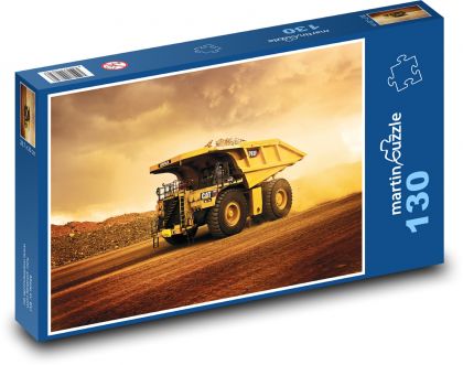 Důlní nákladní auto - Puzzle 130 dílků, rozměr 28,7x20 cm