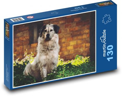 Pes v zahradě - puzzle 130 dílků