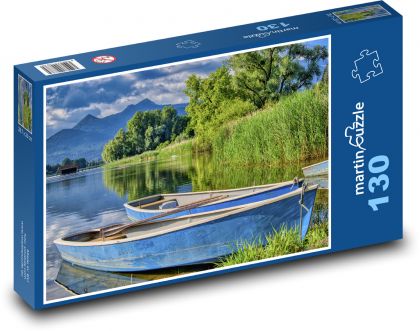 Loďka u břehu - puzzle 130 dílků