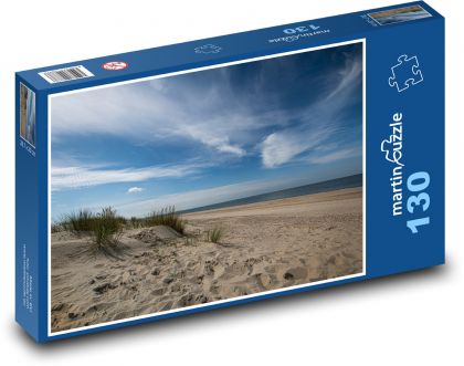 Beach, sand - Puzzle 130 pieces, size 28.7x20 cm 