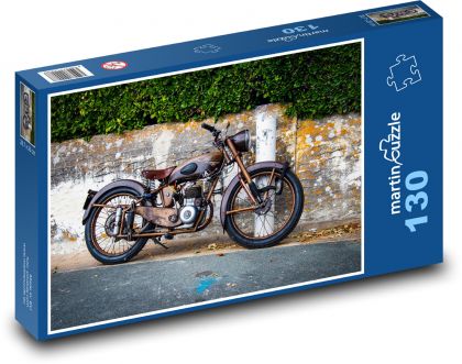 Old motorcycle - Puzzle 130 pieces, size 28.7x20 cm 