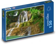 Wasserfall im Wald Puzzle 130 Teile - 28,7x20 cm