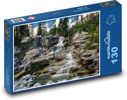 Potok ve skále - puzzle 130 dílků