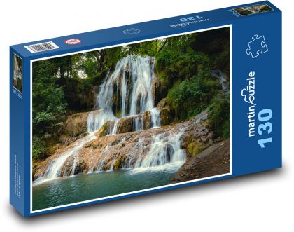 Waterfall, nature - Puzzle 130 pieces, size 28.7x20 cm 