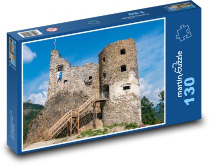 Slovensko - starý hrad - Puzzle 130 dielikov, rozmer 28,7x20 cm 