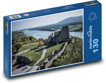 Slowakei - Burg, Donau - Puzzle - 130 Teile