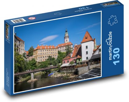 Zámek Český Krumlov - Puzzle 130 dílků, rozměr 28,7x20 cm