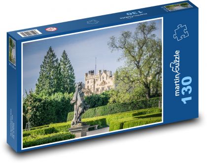 Lednice - zámecký park - Puzzle 130 dílků, rozměr 28,7x20 cm