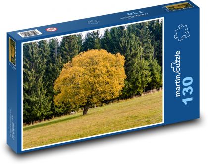 Strom, podzim - Puzzle 130 dílků, rozměr 28,7x20 cm