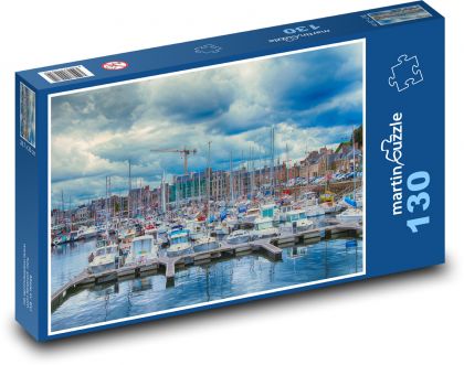 Marina, přístav - Puzzle 130 dílků, rozměr 28,7x20 cm