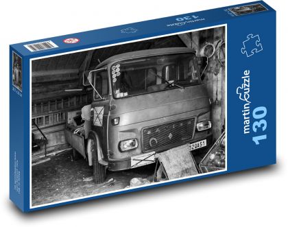 Starý nákladný automobil - Savien - Puzzle 130 dielikov, rozmer 28,7x20 cm 