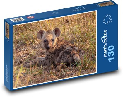 Hyena škvrnitá - Puzzle 130 dielikov, rozmer 28,7x20 cm 