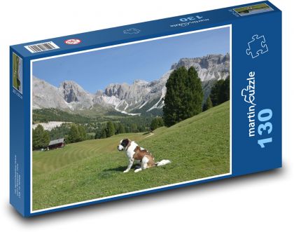 Bernardine, Alps - Puzzle 130 pieces, size 28.7x20 cm 