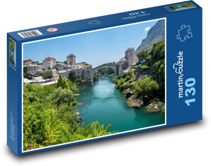 Bosna - Mostar - Puzzle 130 dílků, rozměr 28,7x20 cm
