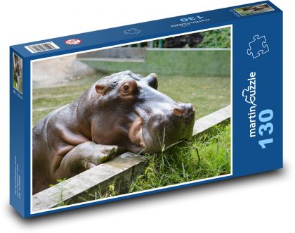 Zoo - hippo - Puzzle 130 pieces, size 28.7x20 cm 