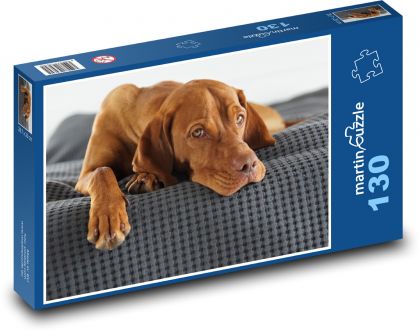 Wyżeł węgierski krótkowłosy - Puzzle 130 elementów, rozmiar 28,7x20 cm