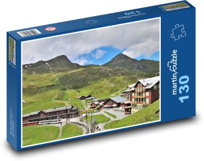 Švýcarsko - Jungfrau - Puzzle 130 dílků, rozměr 28,7x20 cm