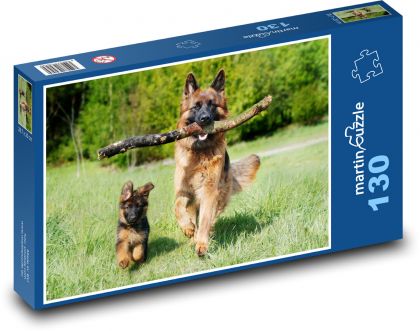 German Shepherd - Puzzle 130 pieces, size 28.7x20 cm 