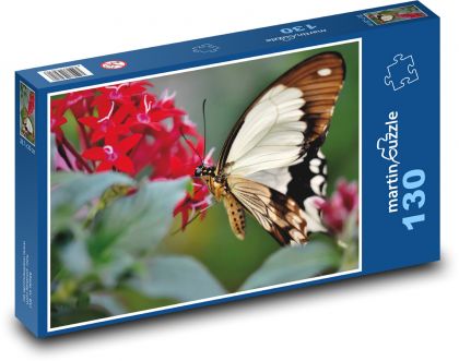 Tropical Butterfly - Puzzle 130 pieces, size 28.7x20 cm 