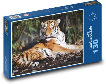 Tygr, šelma - Puzzle 130 dílků, rozměr 28,7x20 cm