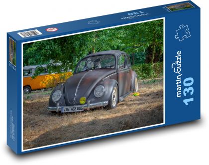 Car - VW beetle - Puzzle 130 pieces, size 28.7x20 cm 