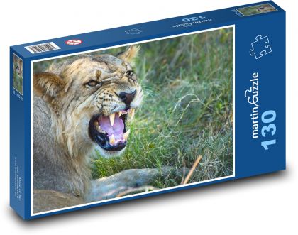 Zviera, lev - Puzzle 130 dielikov, rozmer 28,7x20 cm 