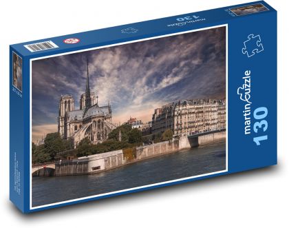 Notre Dame, Paríž - Puzzle 130 dielikov, rozmer 28,7x20 cm 