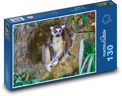 Zvíře - lemur - Puzzle 130 dílků, rozměr 28,7x20 cm