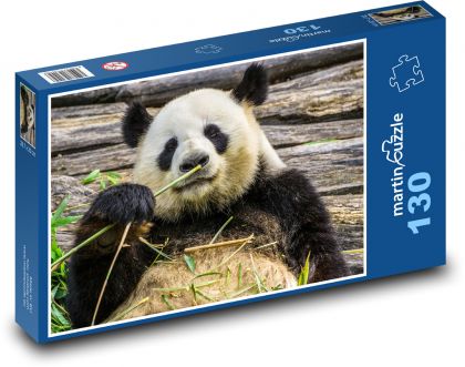 Medvěd panda - Puzzle 130 dílků, rozměr 28,7x20 cm