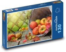 Jablká - jeseň, listy Puzzle 130 dielikov - 28,7 x 20 cm 