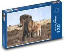 Poník s mládětem Puzzle 130 - 28,7x20 cm
